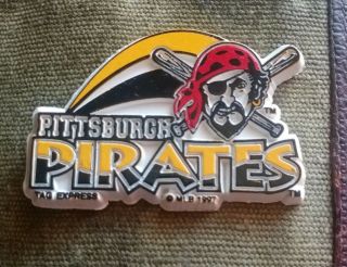 Mlb Vintage Pittsburgh Pirates Baseball Fridge Rubber Magnet