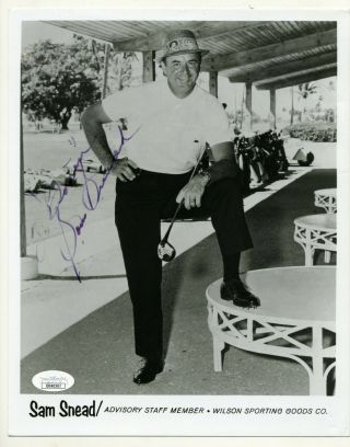 Sam Snead Golf Hall Of Famer Autographed 8x10 Photo Certified