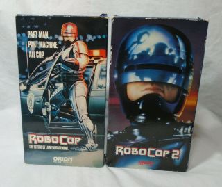 Robocop & Robocop 2 Vhs Movies Orion Home Video - Cassettes - Vintage