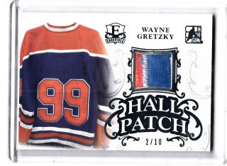 2015 - 16 Itg Enshrined Hall Patch Silver Wayne Gretzky 2/10