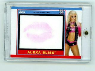 2018 Topps Wwe Heratiage Alexa Bliss Kiss Card 64/99