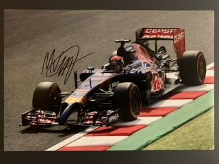 Max Verstappen Signed 12 X 8 Torro Rosso With