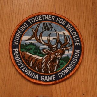 Together For Wildlife Pennsylvania Game Commission 1987 Elk Patch