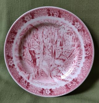 7 " Pink Plate Princess Column Luray Caverns Va Jonroth Staffordshire