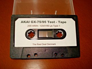 Akai Gx - 75/95 Test Tape,  Speed,  Wow & Flutter,  Azimuth And Playback Level