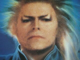 David Bowie & Jennifer Connelly " Labyrinth (1986) " B2 Poster Japan Vtg