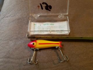 Vintage Fishing Lure - Mitte Mike - Palm Sporting Goods,  Louisiana - 4