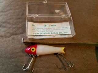 Vintage Fishing Lure - Mitte Mike - Palm Sporting Goods,  Louisiana - 3
