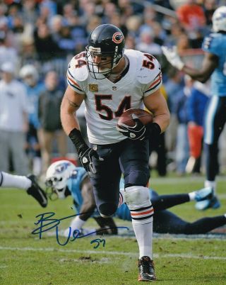 Brian Urlacher Signed Autographed 8x10 Photo Chicago Bears