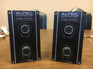 Altec Lansing Model Fifteen (15) Speaker Crossover Pair,