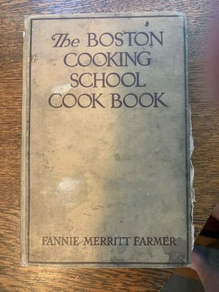 Vintage The Boston Cooking School Cookbook Fannie Merritt Farmer 1930 First Rev