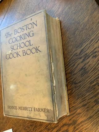 VINTAGE THE BOSTON COOKING SCHOOL COOKBOOK FANNIE MERRITT FARMER 1930 FIRST REV 2