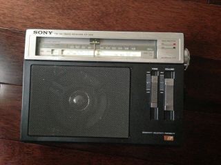 SONY AM/FM Receiver Model No.  ICF - S5W,  Made in Japan, . 2
