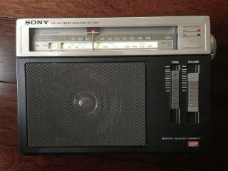 SONY AM/FM Receiver Model No.  ICF - S5W,  Made in Japan, . 3