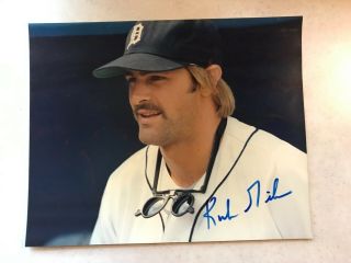 Kirk Gibson Signed 8 X 10 Color Photo Detroit Tigers Auto,  1985 Yearbook