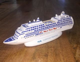 Tahitian Princess Miniature Model Cruise Ship Souvenir Princess Cruise Line Guc