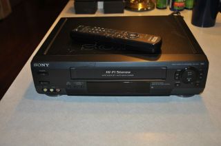 Sony Slv - N50 Vhs Vcr Video Cassette Player Recorder Hifi Stereo With Remote