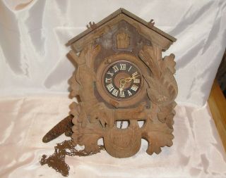 Vintage Cuckoo Clock - Carved Wood - Albert Schwab A - 25 - 83