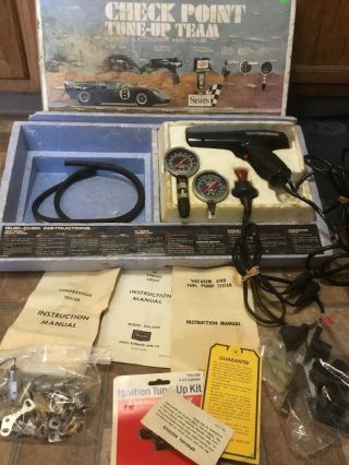 Vintage Sears Auto Analyzer System Tune - Up Kit With Timing Light Plus