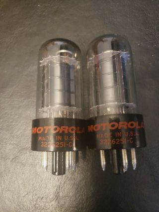 2 Nos Plate Current Matched Rca 6v6gta Audio Tubes Usa