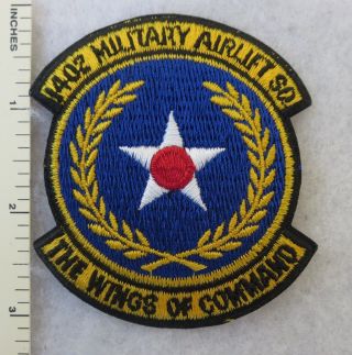 1402nd Military Airlift Squadron Us Air Force Patch Vintage Usaf