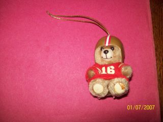 SAN FRANCISCO 49ers ORNAMENT TEDDY BEAR OFFICIALLY LECENSED NFL RUSS BERRIE&CO 3
