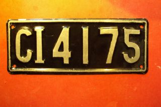 Cayman Islands 1921 - 1975 License Plate - In