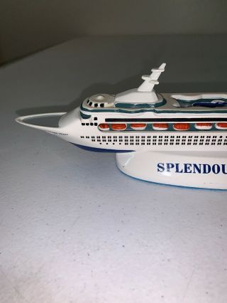 Royal Caribbean Splendour Of The Seas Model Cruise Ship Resin Travel Souvenir  2