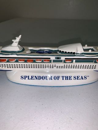 Royal Caribbean Splendour Of The Seas Model Cruise Ship Resin Travel Souvenir  3