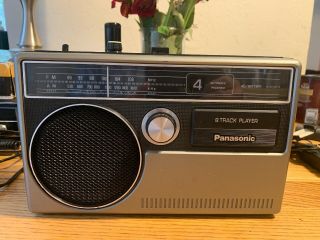 Vintage Panasonic Portable 8 - Track Player Fm - Am Radio Rq - 831a