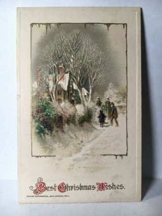 Best Christmas Wishes John Winsch Vintage 1914 Postcard