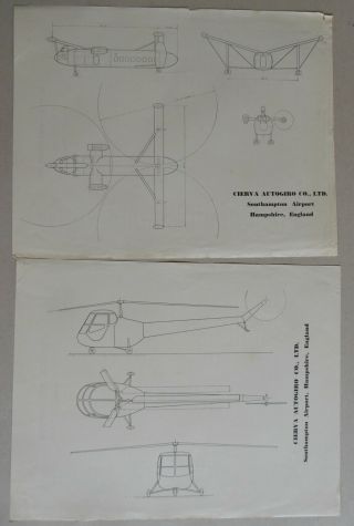 1950s Saunders Roe,  promo leaflets Princess Flying Boat,  Cierva helicopters 2