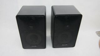Realistic Minimus 7 Speakers,  Metal Black.  Japan
