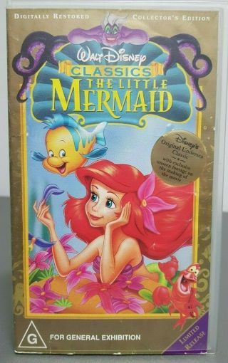 The Little Mermaid | Limited Edition | Vhs | Disney | Classic | Vintage Movies