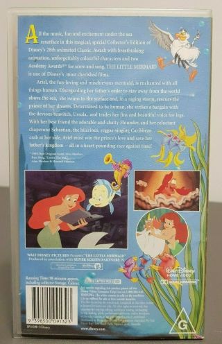 The Little Mermaid | Limited Edition | VHS | Disney | Classic | Vintage Movies 2