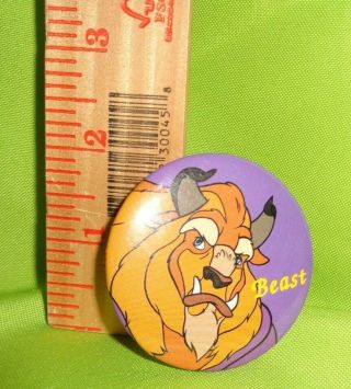 Disney Vintage Beast Pin From Beauty And The Beast Pin Back Button
