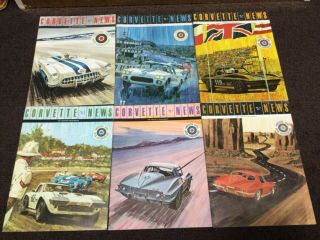 Vintage Corvette News 10th Anniversary 1966 - 1967 Vol 1 - 6 Magazines
