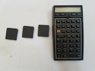 Hp 41 Hewlett Packard Hp 41c Scientific Calculator With 3 Memory Modules
