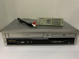 Panasonic Pv - D744s Dvd Vcr Combo Player W/remote Dts Dolby Progressive