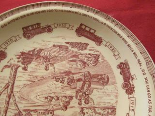 1897 - 1925 Vernon Kilns Dinner Plate: 
