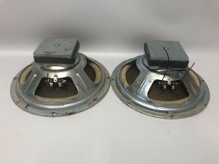 Vintage 10 Inch Klh Speakers,  Woofers With Square Magnet