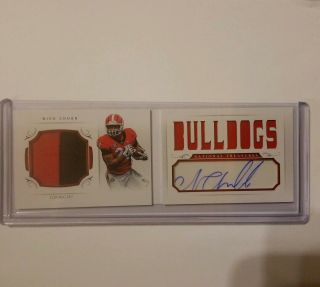 2018 Nick Chubb Rc/auto/99/ Booklet Signatures National Treasures 2018