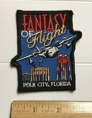 Fantasy Of Flight Air Museum Polk City Florida Fl Souvenir Embroidered Patch