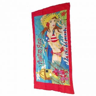 Puerto Rico Rican 30 X 60 Inchs Beach Towel (cotton Twill) Boricua Girl