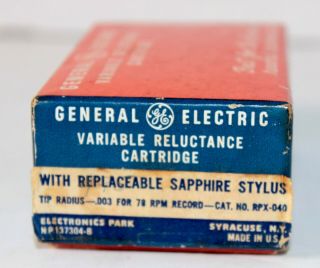 General Electric Rpx - 040 Mono Variable Reluctance Cartridge