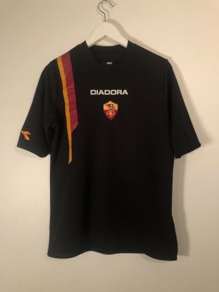 Vintage Diadora As Roma Soccer Jersey Size Youth Large