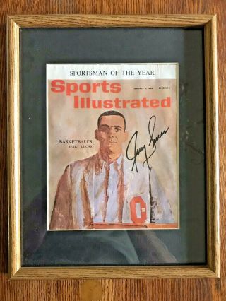Jerry Lucas Ohio State Signed Sports Illustrated Cover Jan 8,  1962 No Label Ny