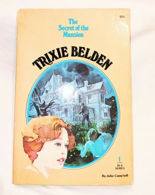 Trixie Belden 1,  The Secret Of The Mansion By Julie Campbell 1977 Vintage