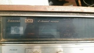 Vintage Sansui QRX - 3500 Quadraphonic QS 4 - CH Stereo Receiver Amplifer Tuner 3