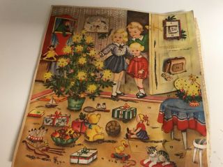 Vintage Advent Christmas Calendar West Germany German No.  353